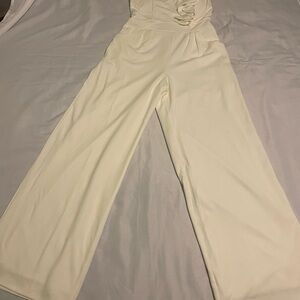 Honey and Rosie Elegant Cream Jumpsuit